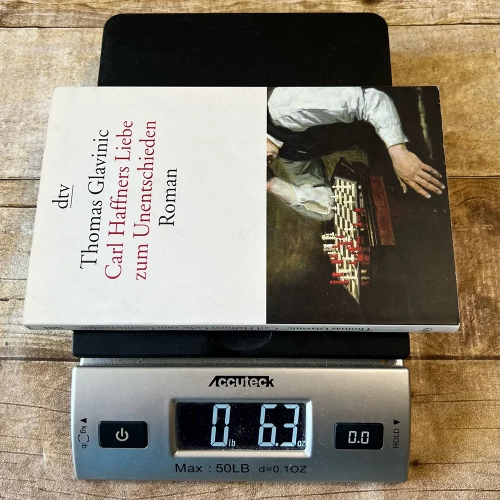Carl Haffners Liebe zum Unentschieden‎ Thomas Glavinic German Chess Novel dtv